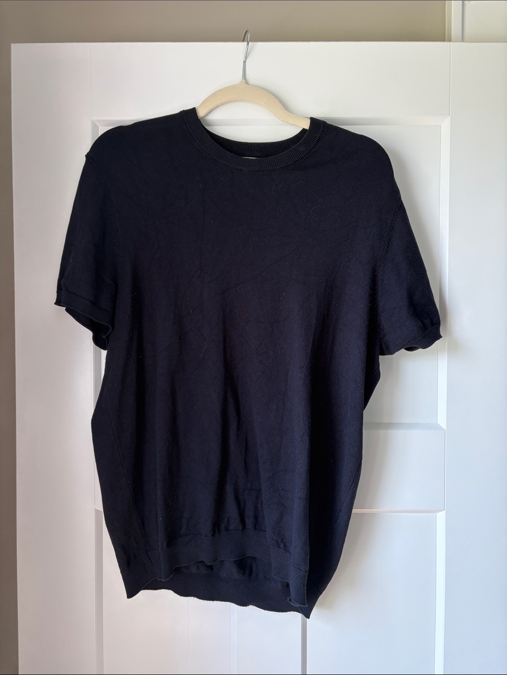 ZARA Black Men's Short Sleeve Crewneck Shirt